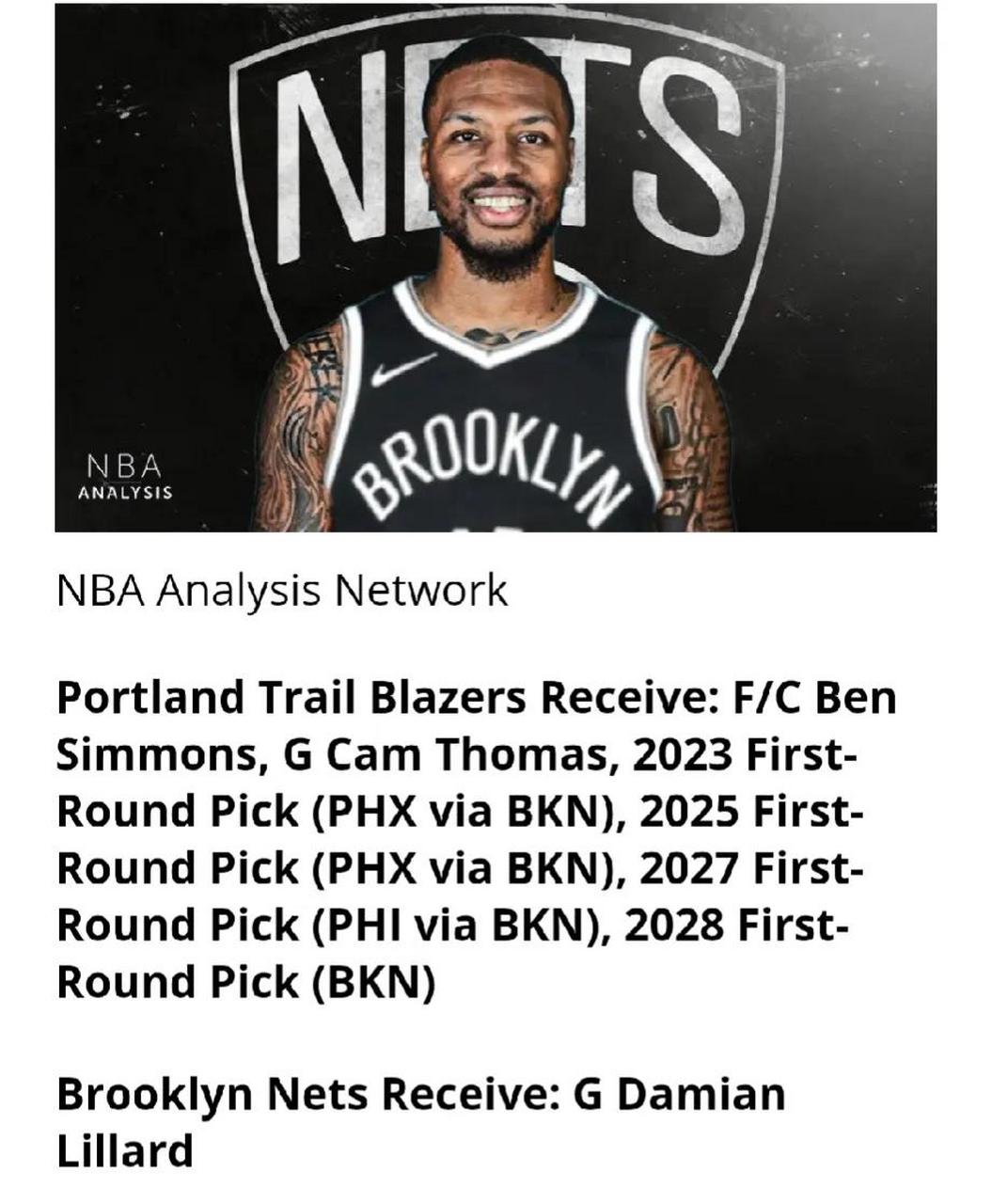 篮网翻盘步行者，利拉德统治全场